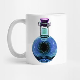 Blackhole galaxy potion blue star Mug